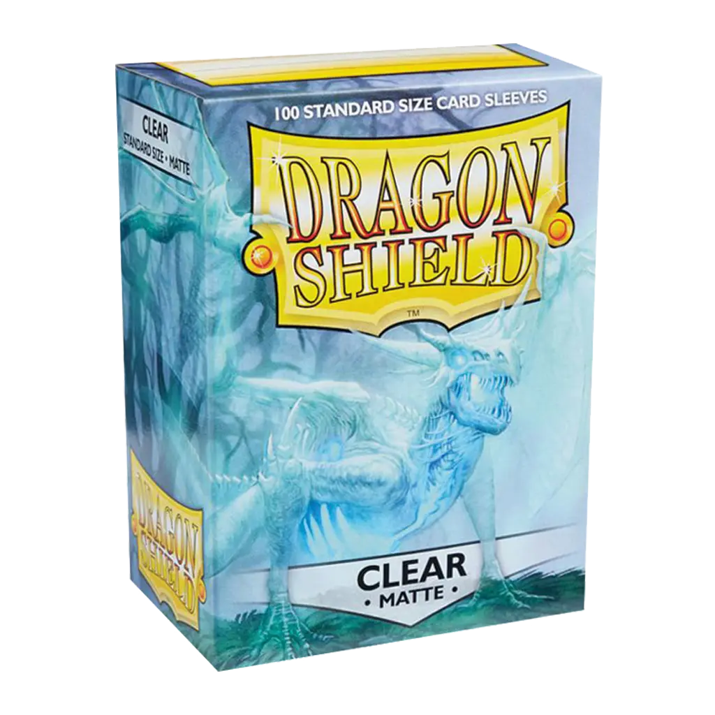 100 Sleeves Dragon Shield Matte: Clear