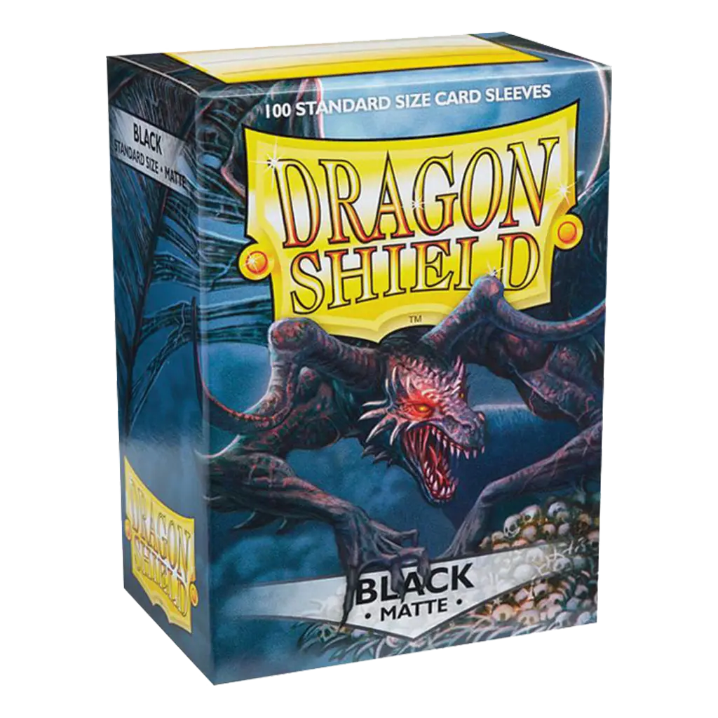 100 Sleeves Dragon Shield Matte: Black