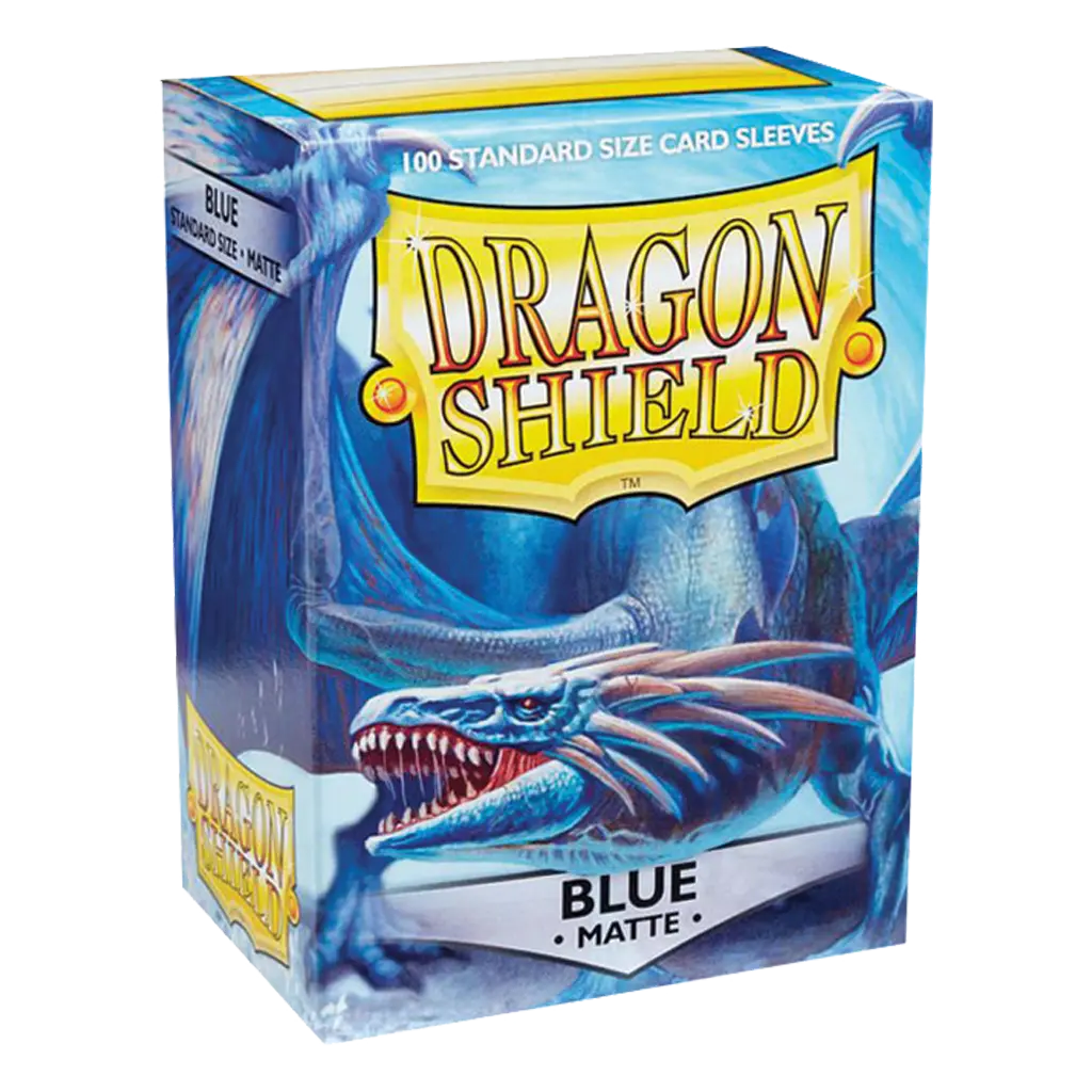 100 Sleeves Dragon Shield Matte: Blue (10)
