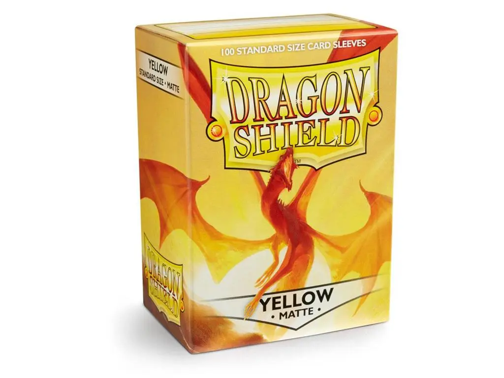 100 Sleeves Dragon Shield Matte: Yellow
