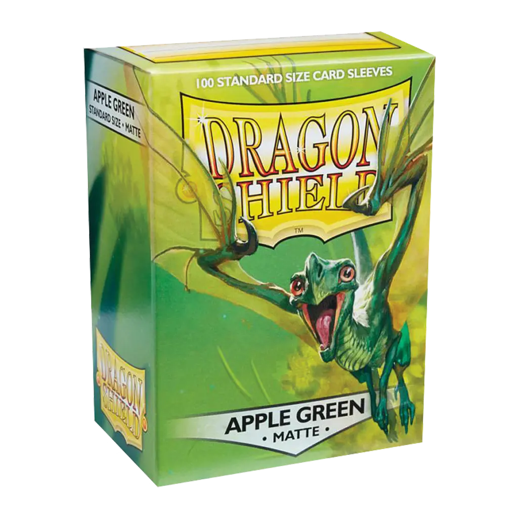 100 Sleeves Dragon Shield Matte: Apple Green