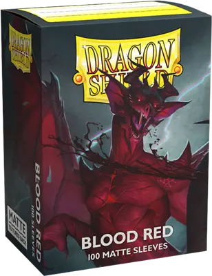 100 Sleeves Dragon Shield Matte: Blood Red