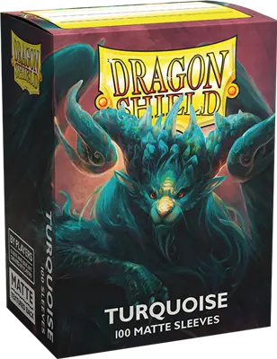 100 Sleeves Dragon Shield Matte: Turquoise