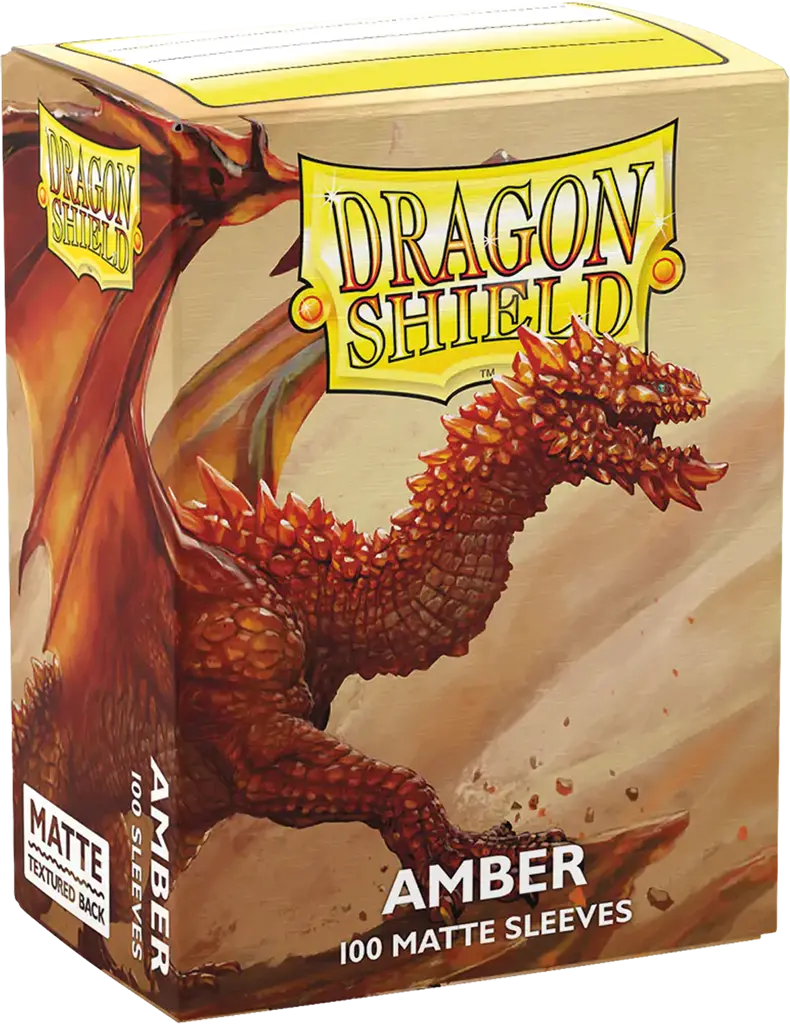 100 Sleeves Dragon Shield Matte: Amber