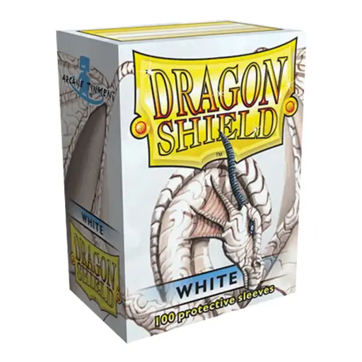 [AT-10005] 100 Sleeves Dragon Shield : White