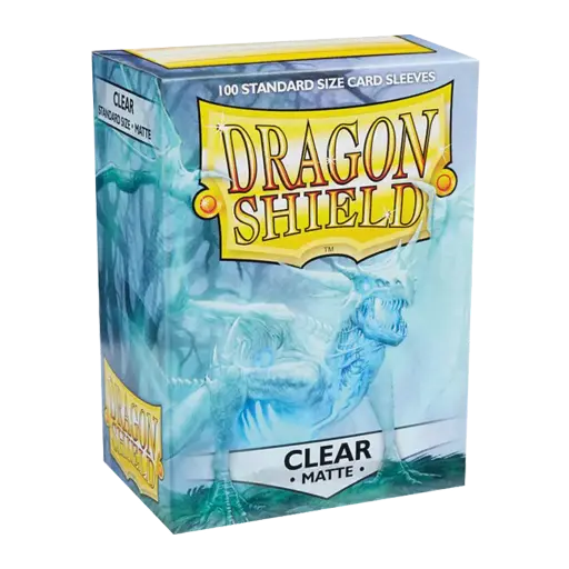 [AT-11001] 100 Sleeves Dragon Shield Matte: Clear (10)