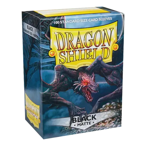 [AT-11002] 100 Sleeves Dragon Shield Matte: Black