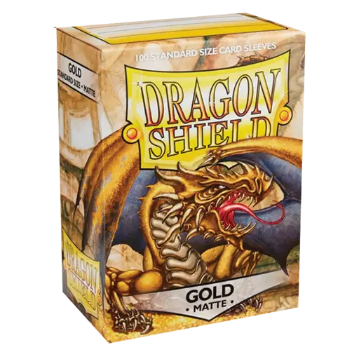 [AT-11006] 100 Sleeves Dragon Shield Matte: Gold