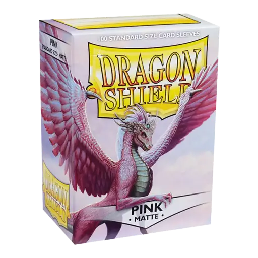 [AT-11012] 100 Sleeves Dragon Shield Matte: Pink