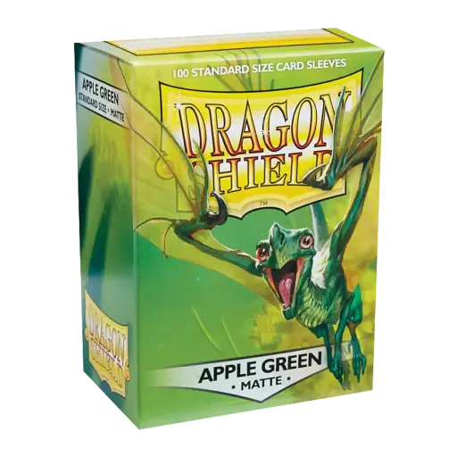 [AT-11018] 100 Sleeves Dragon Shield Matte: Apple Green