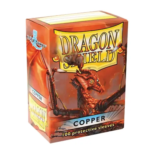 [AT-10016] 100 Sleeves Dragon Shield : Copper