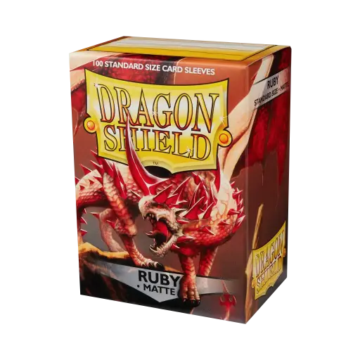 [AT-11037] 100 Sleeves Dragon Shield Matte: Ruby