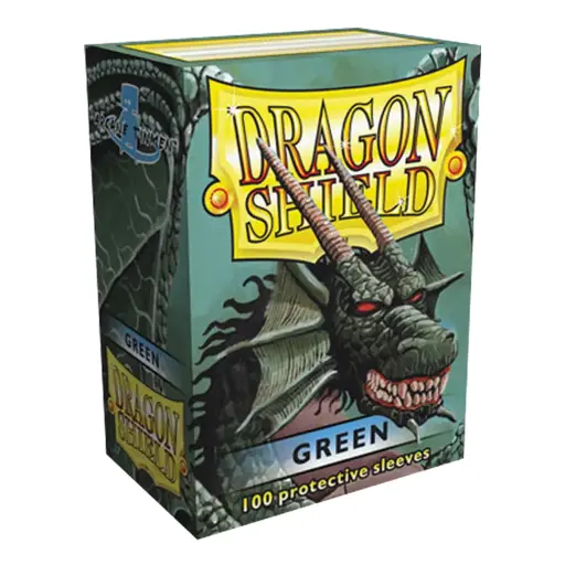 [AT-10004] 100 Sleeves Dragon Shield : Green